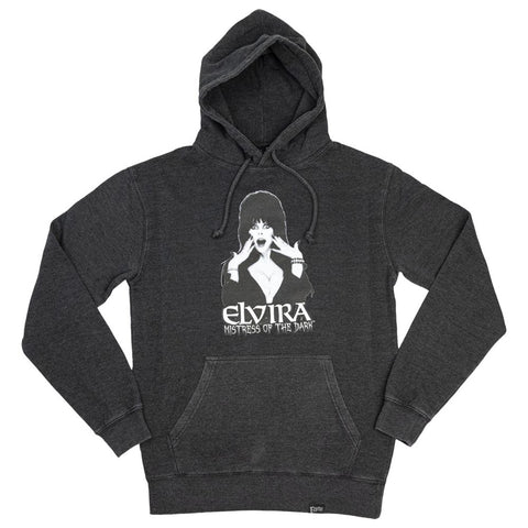 Elvira Hostess Pullover Hoodie Grey