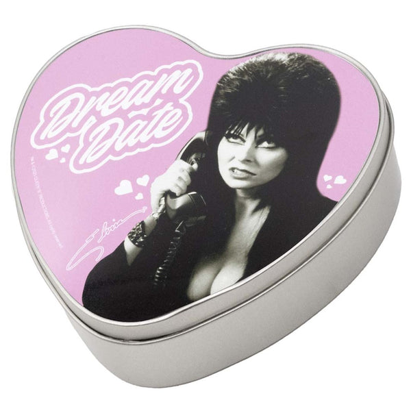 Elvira Dream Date Heart Shaped Metal Tin