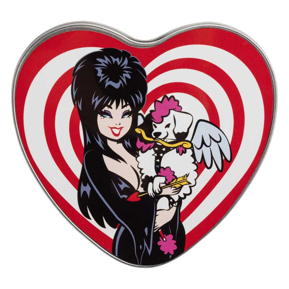 Elvira Viva Gonk Cherub Heart Shaped Metal Tin