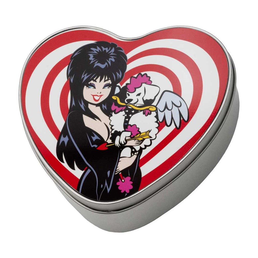 Elvira Viva Gonk Cherub Heart Shaped Metal Tin