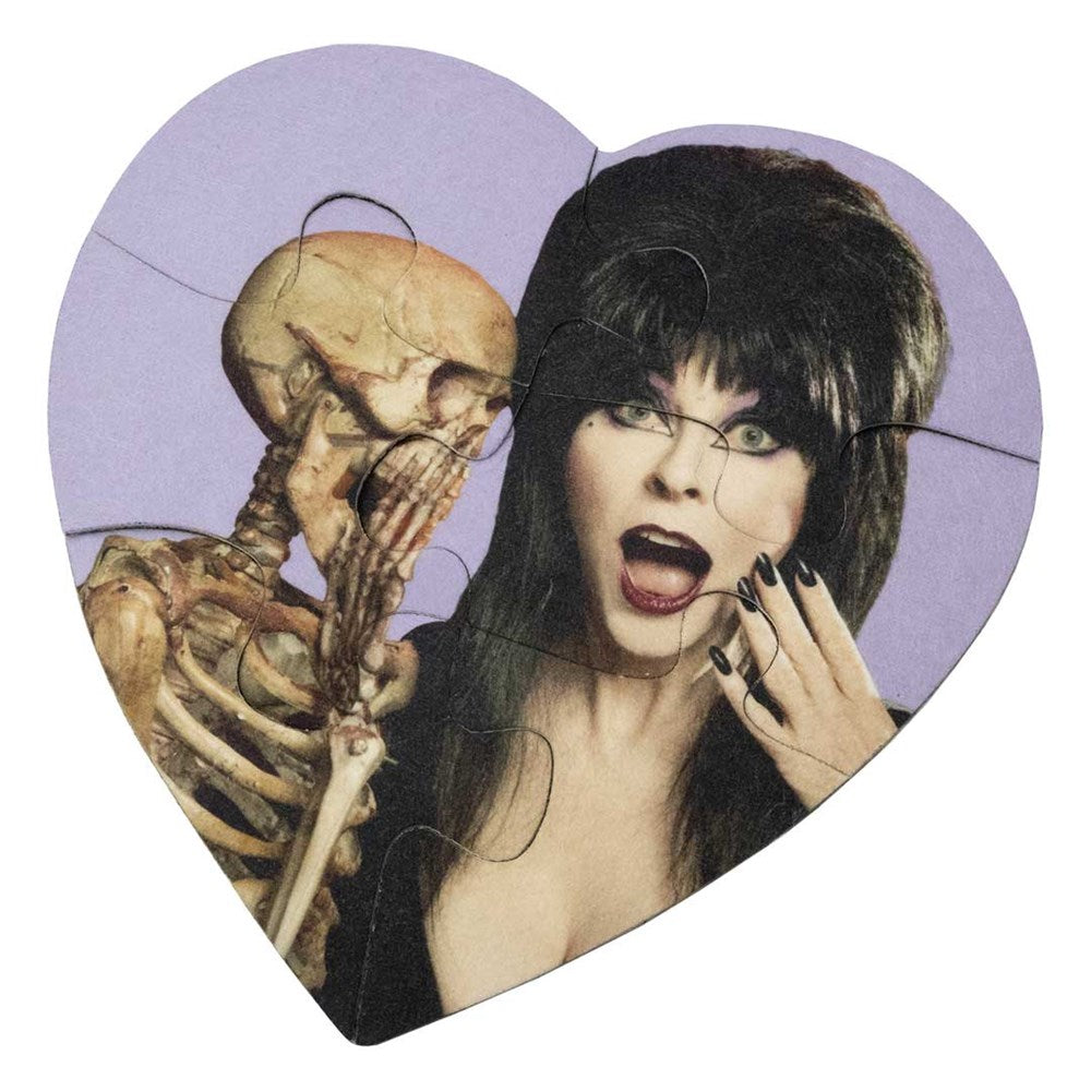 Elvira Heart Purple Skeletons Magnetic Heart Puzzle
