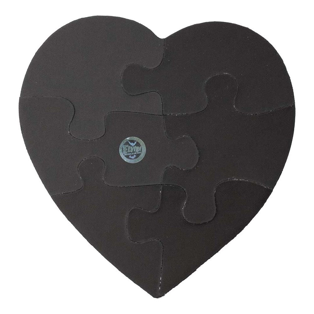 Elvira Heart Purple Skeletons Magnetic Heart Puzzle