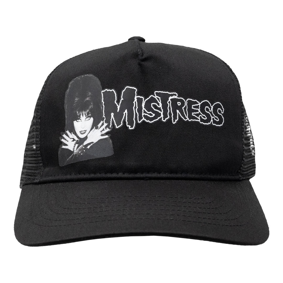 Elvira Fiend Text Black Trucker Hat