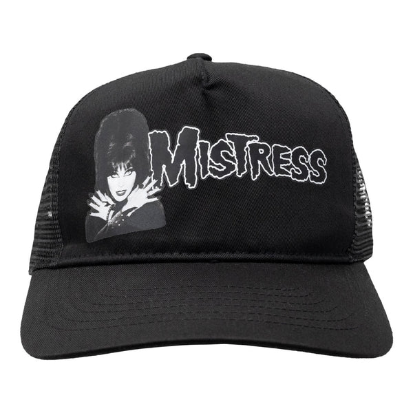 Elvira Fiend Text Black Trucker Hat