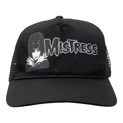 Elvira Fiend Text Black Trucker Hat