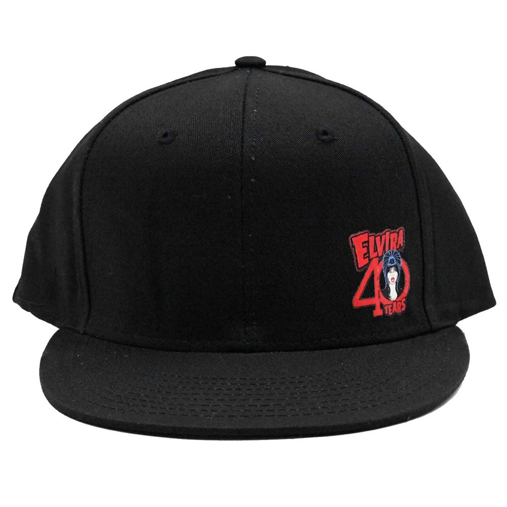 Elvira 40 Years Flat Bill Hat