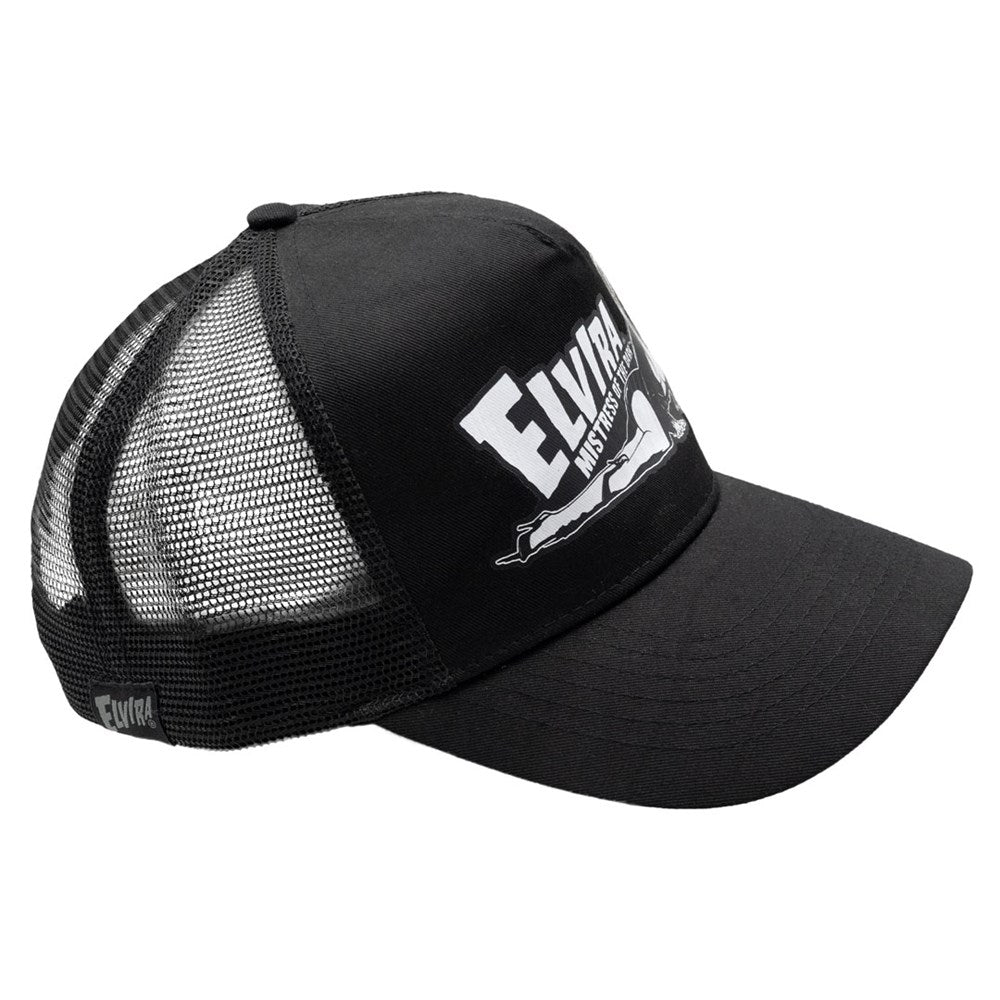 Elvira Lay Down Black Trucker Hat