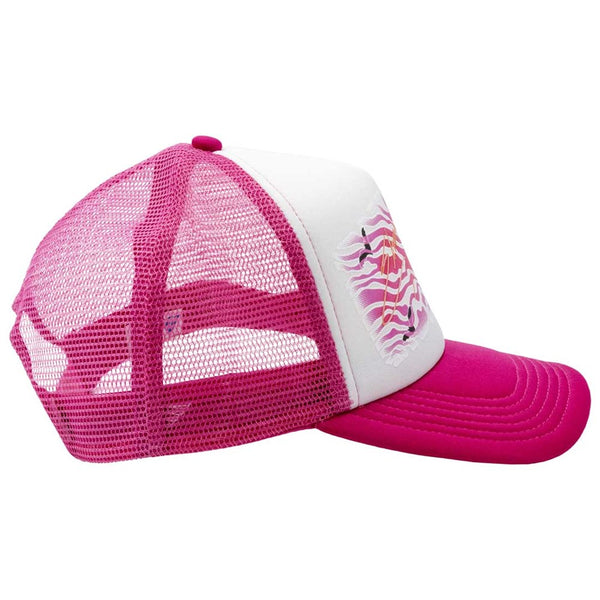 Elvira New Wave Bats Pink Trucker Hat