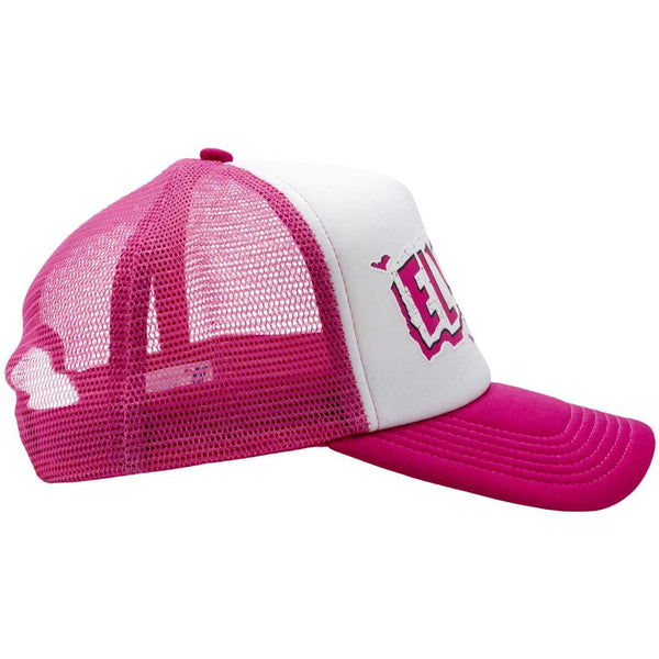 Elvira Pop Art Text Pink Trucker Hat