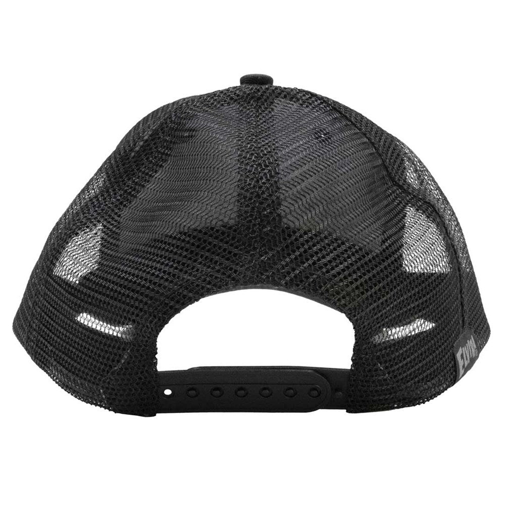 Elvira Pop Art Text Black Trucker Hat