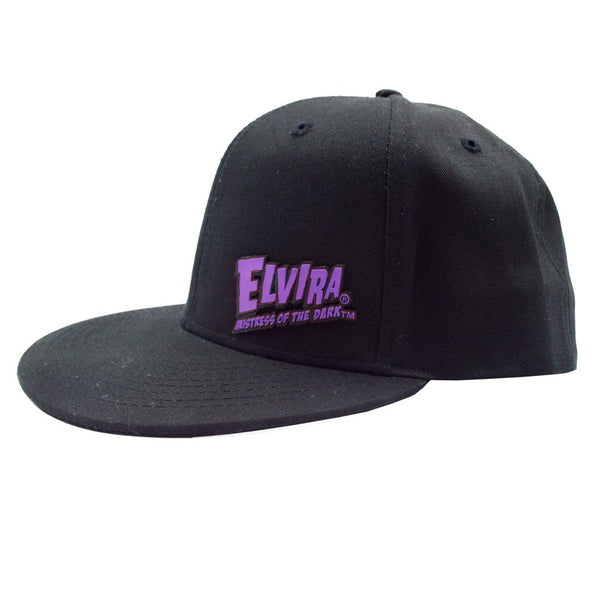 Elvira PVC Purple Logo Flat Bill Cap