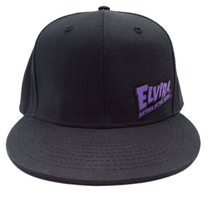 Elvira PVC Purple Logo Flat Bill Cap