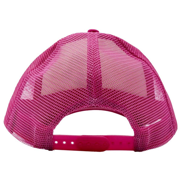 Elvira Rainbow Hypno Heart Pink Trucker Hat