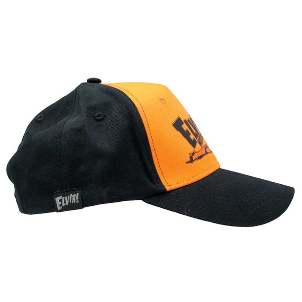 Elvira Lay Down Black N Orange Deluxe Twill Cap