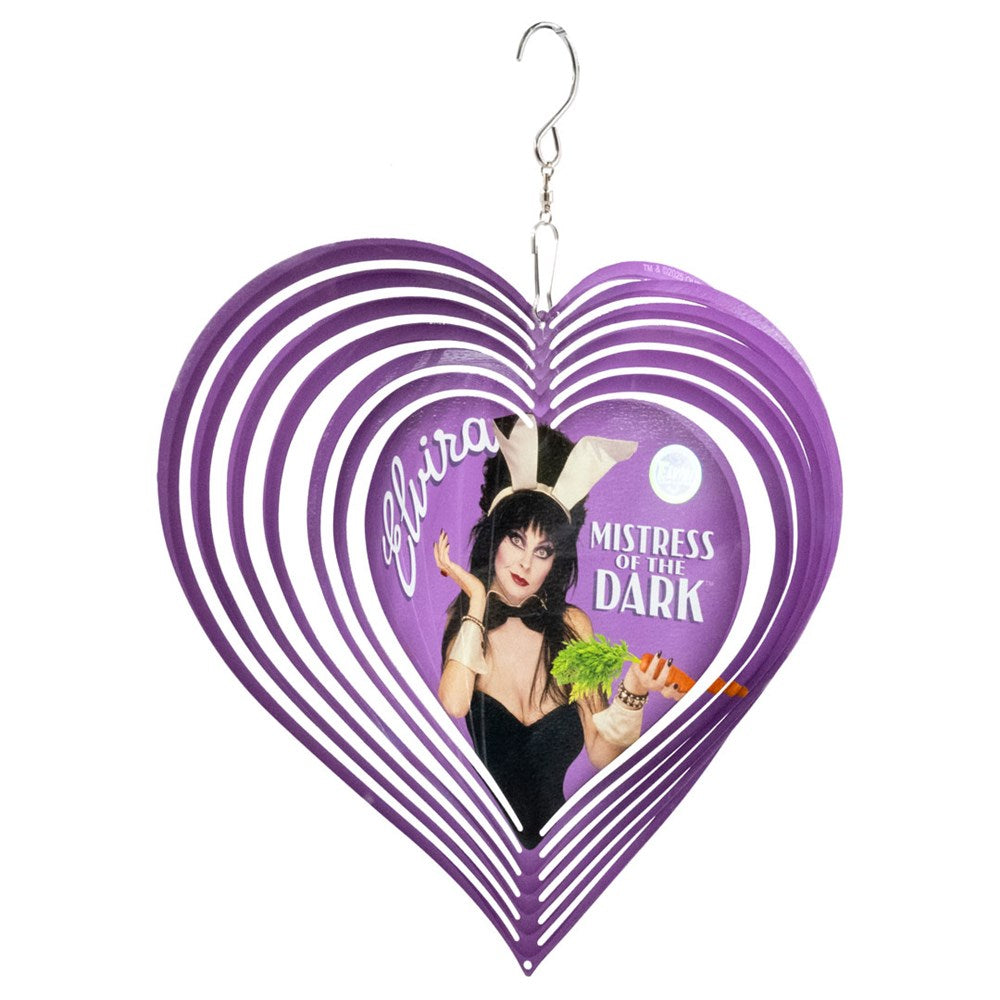 Elvira Bunny Tunes Heart Wind Spinner