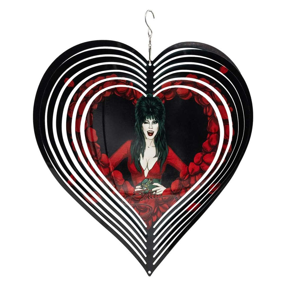 Elvira Red Heart Love Heart Wind Spinner