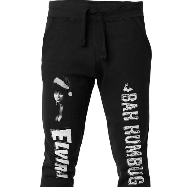 Elvira Bah Humbug Mens Black Joggers