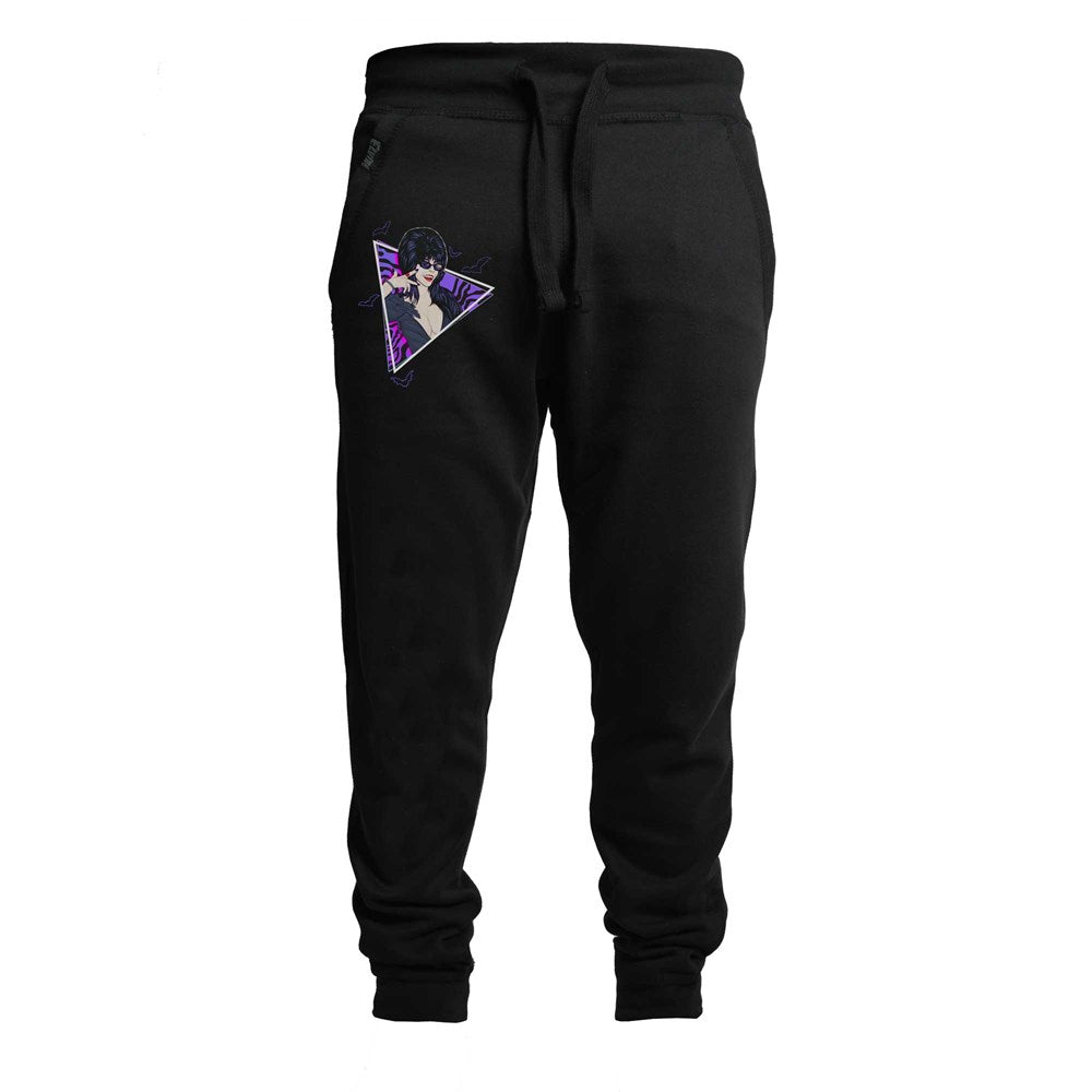 Elvira New Wave Bats Mens Black Joggers