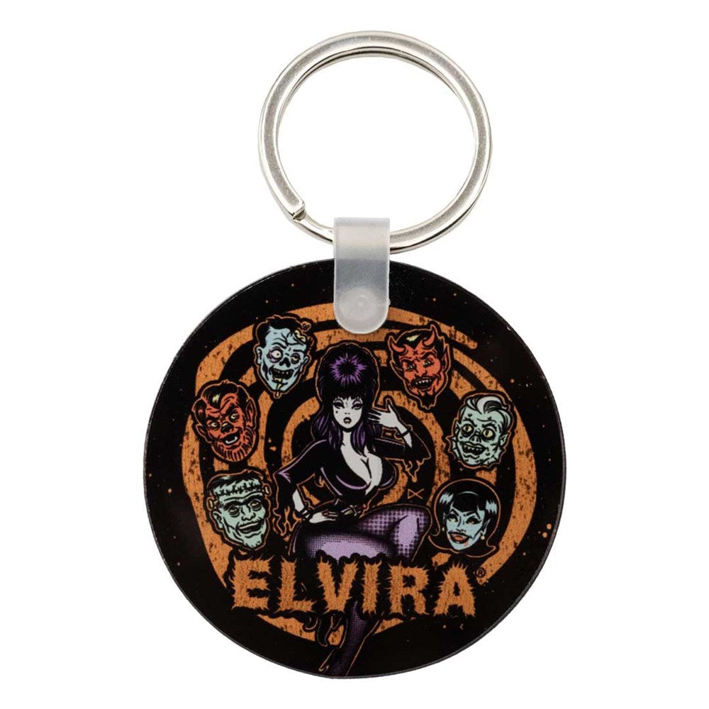 Elvira Ghouls Gone Wild Round Acrylic Keychain