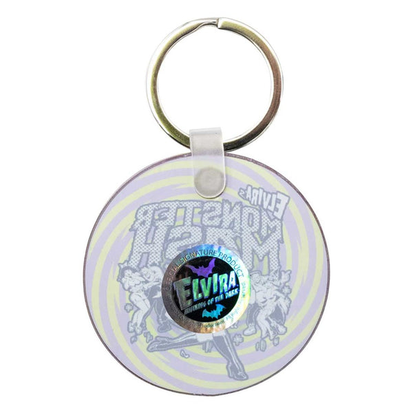 Elvira Monster Mash Round Acrylic Keychain