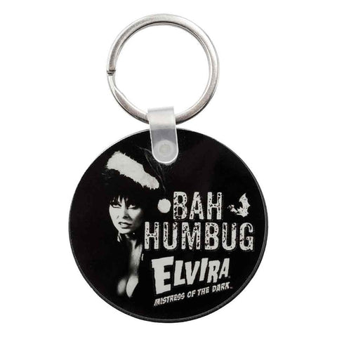 Elvira Bah Humbug Acrylic Round Keychain