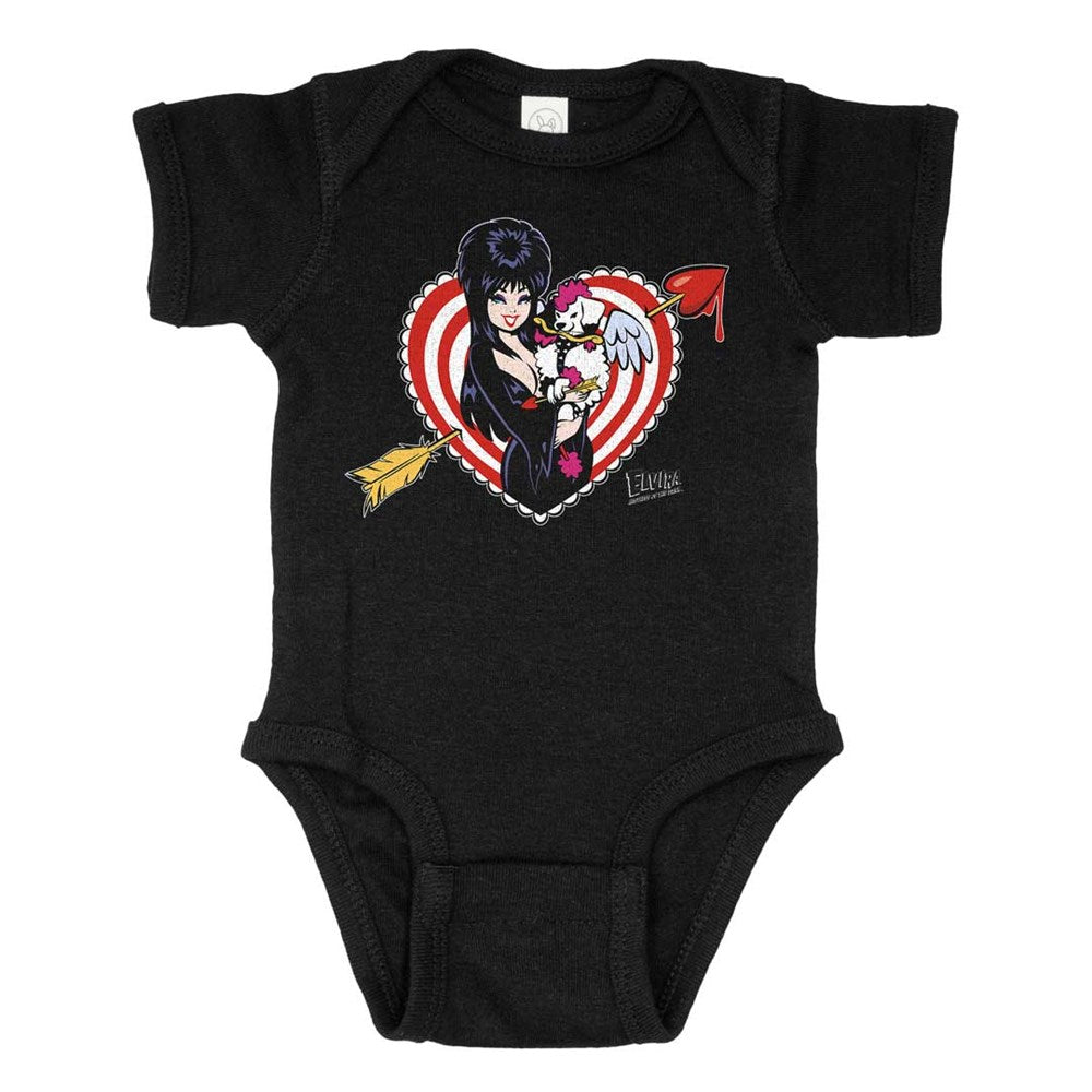 Elvira Viva Gonk Cherub Black Onesie