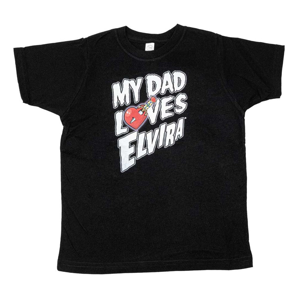 Daddy Loves Elvira Black Toddler Tee