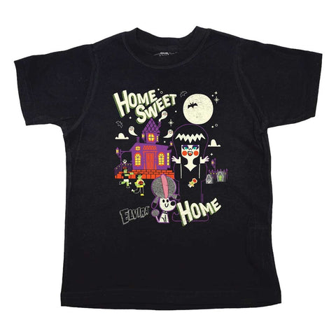 Elvira Home Sweet Home Black Toddler Tee