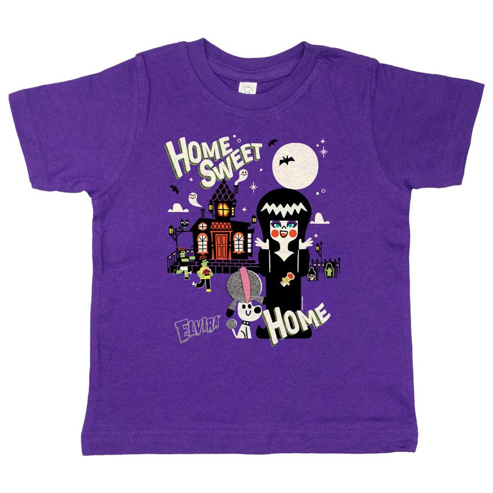 Elvira Home Sweet Home Purple Toddler Tee