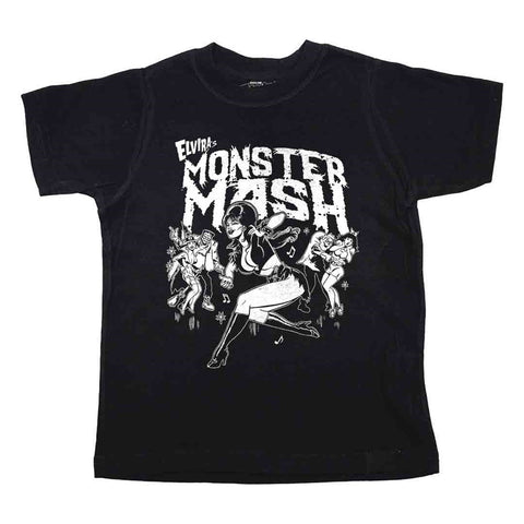 Elvira Monster Mash Toddler Black T-shirt