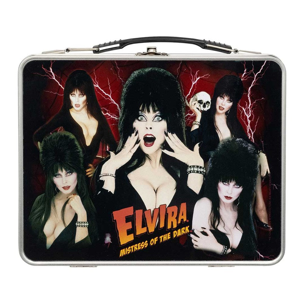 Elvira Collage Red Lunch Box