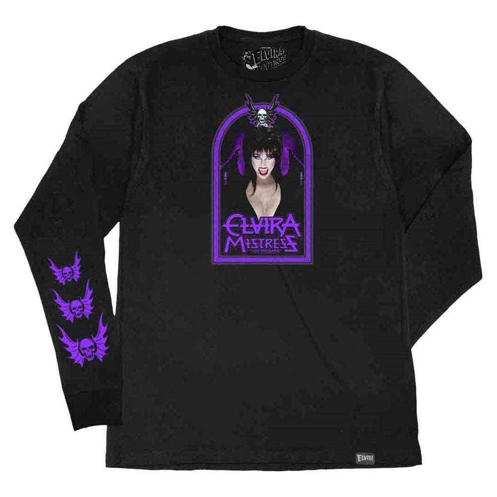 Elvira Princess Of Darkness Black Long Sleeve Shirt