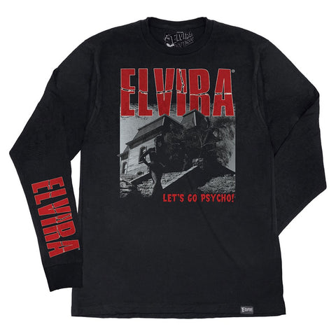 Elvira Psycho House Mens Long Sleeve T-shirt