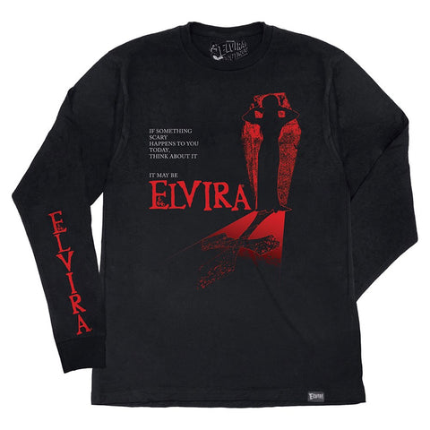 Elvira Omen Mens Long Sleeve T-shirt