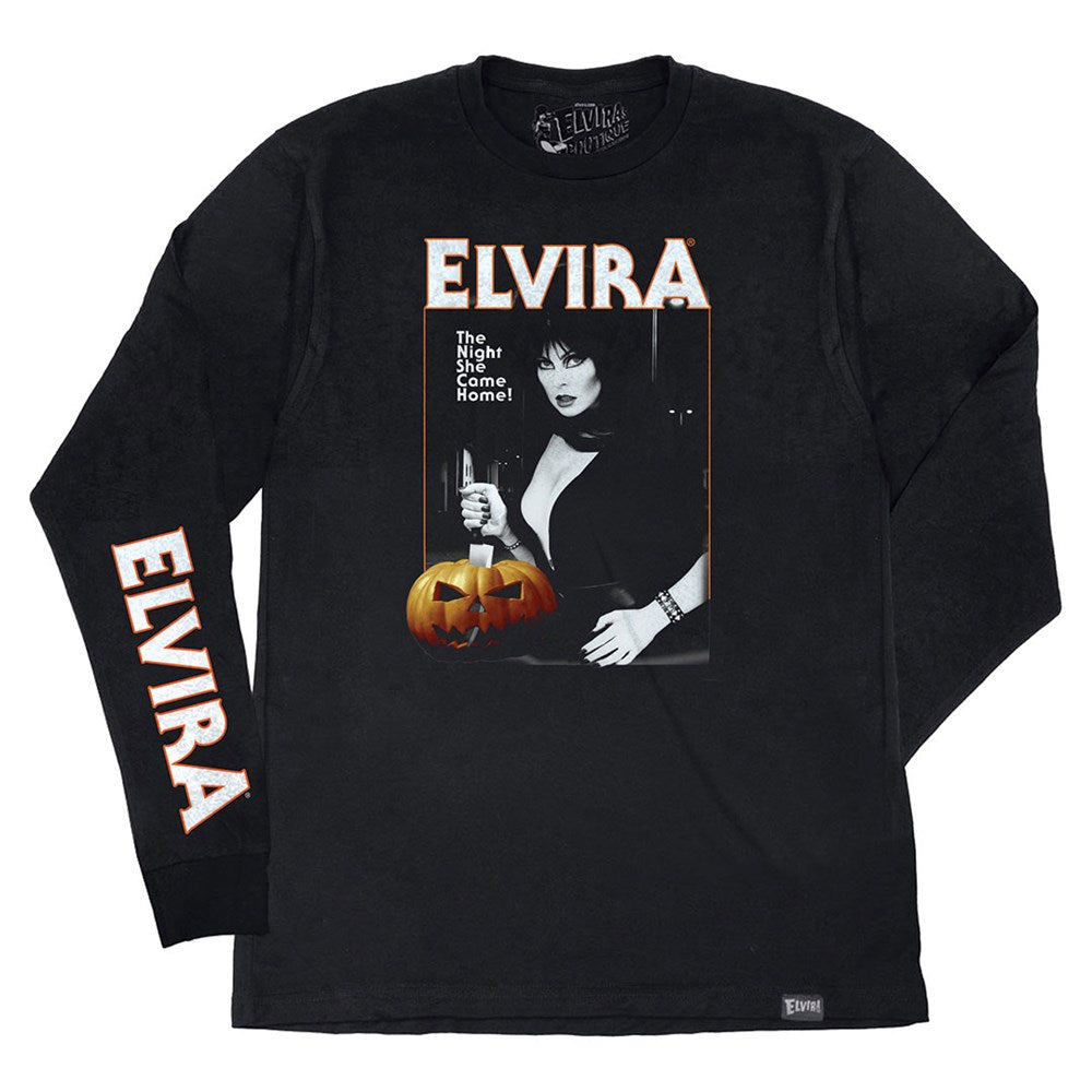 Elvira Haddonfield Halloween Mens Long Sleeve T-shirt