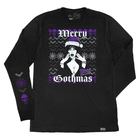 Elvira Merry Gothmas Long Sleeve Shirt