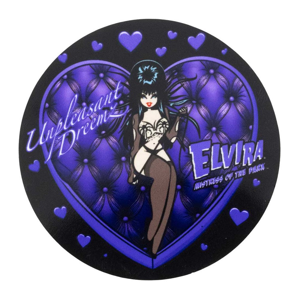 Elvira Unpleasant Dreamz Round Magnet