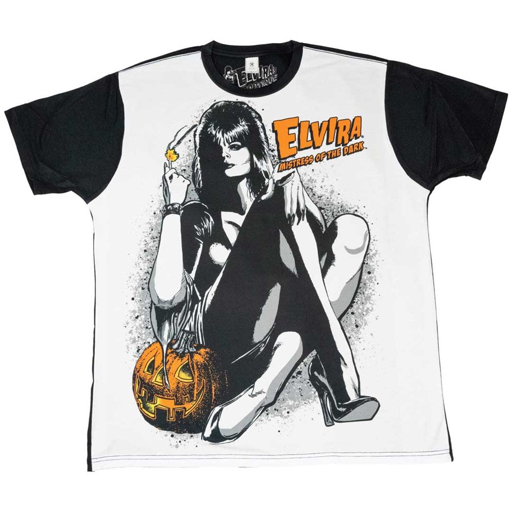 Elvira Comic Pumpkin Ignite Mens Sub T-shirt