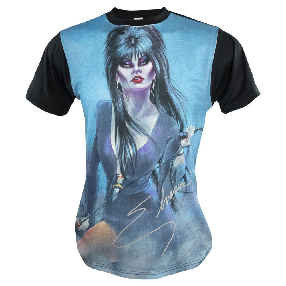 Elvira Robert Redding Whiplash Jumbo Print T-shirt
