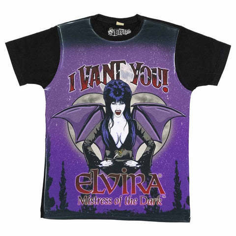 Elvira Vant You Comic Jumbo Print T-shirt