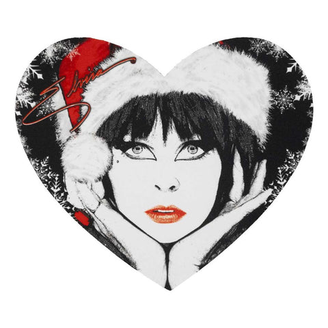 Elvira Santa Face Signature Heart Mouse Pad