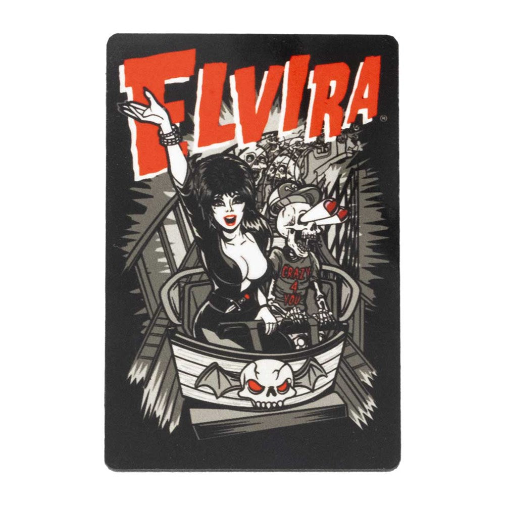 Elvira Crazy 4 You Coaster Magnet