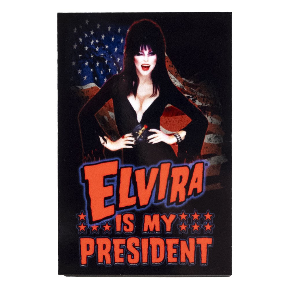 Elvira Is My President Rectangle Magnet