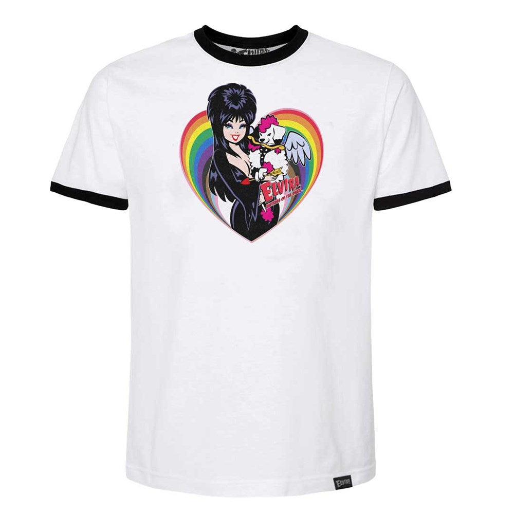 Elvira Gonk Cupid Pride Ringer Men's T-shirt