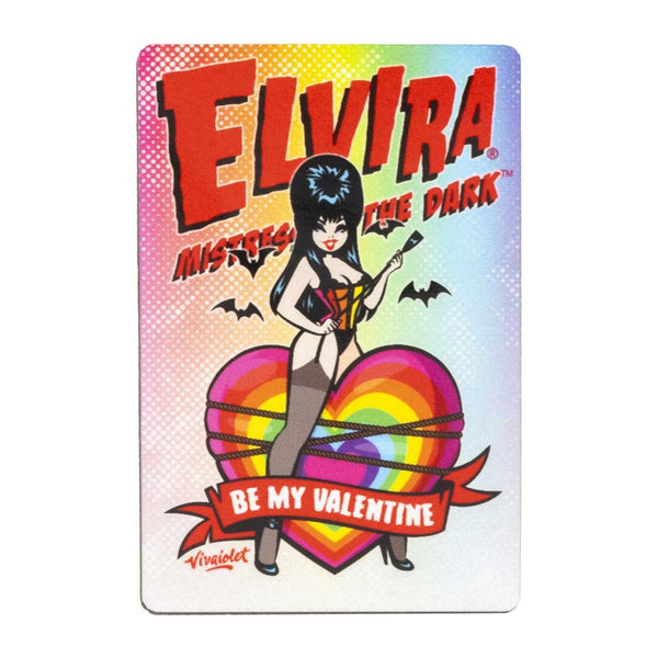 Elvira Be My Valentine Rainbow Magnet