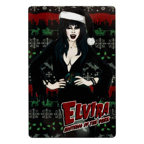 Elvira Wink Xmas Sweater Rectangle Magnet