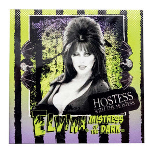 Elvira Beetle Portrait Square Magnet