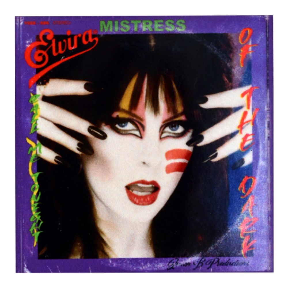 Elvira Call Me Square Magnet