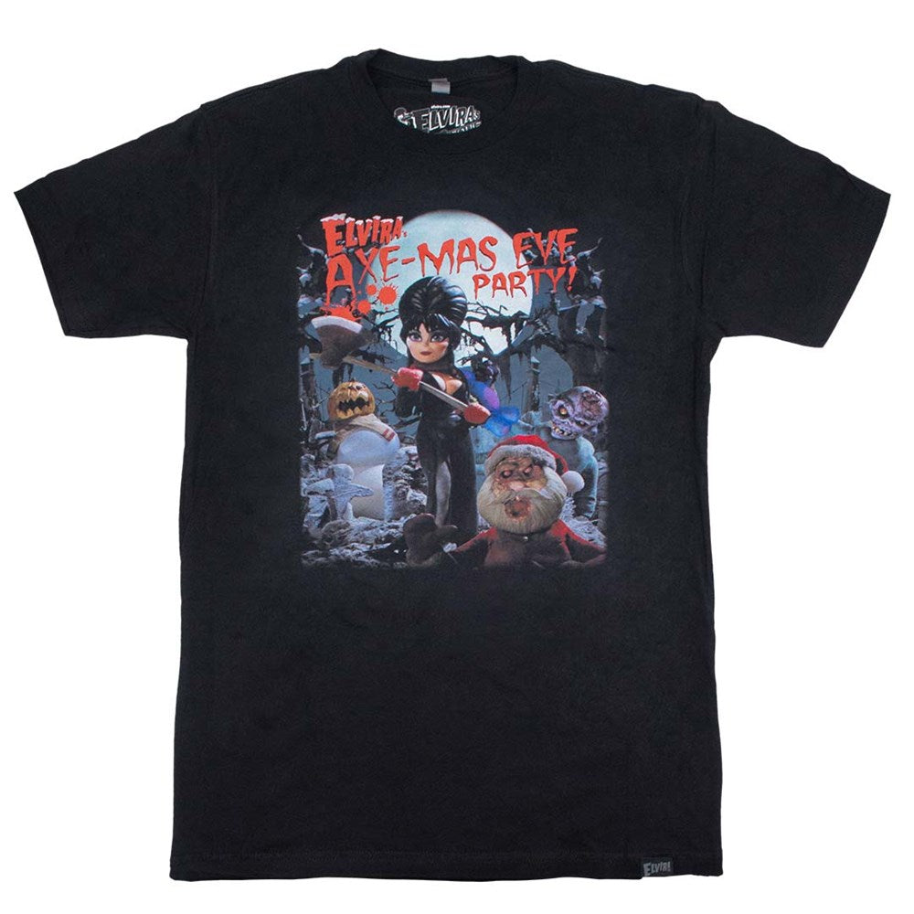 Elvira Axe-mas Party Mens Tshirt