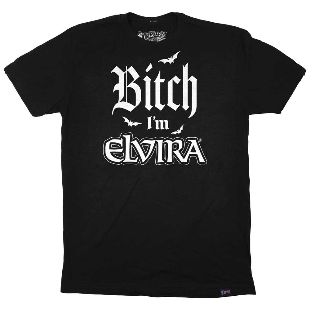 Elvira Bitch Im Elvira Slogan Mens Tshirt